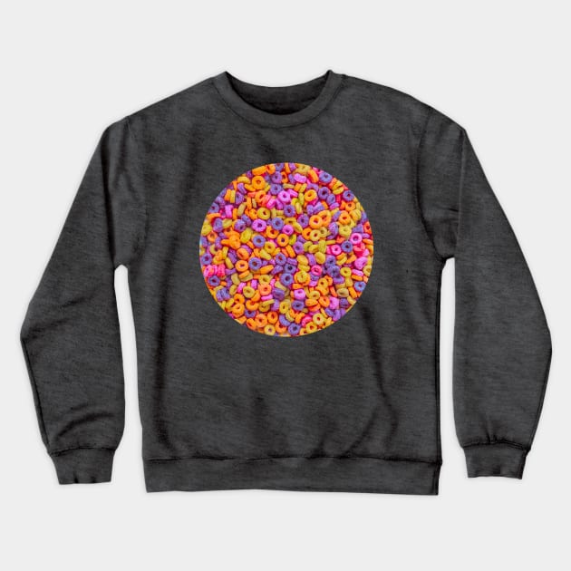 Fruit Flavored Breakfast Cereal Loops Photo Crewneck Sweatshirt by love-fi